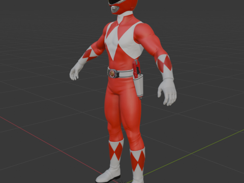 Red Ranger - Fortnite Model 3D