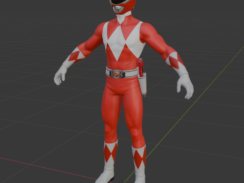 Red Ranger - Fortnite Model 3D