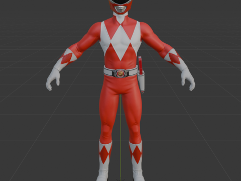 Red Ranger - Fortnite Model 3D