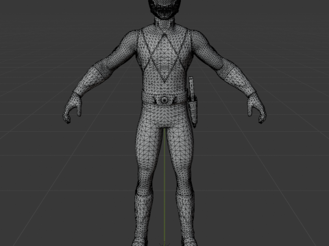 Red Ranger - Fortnite Model 3D