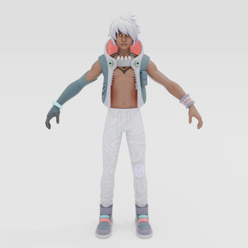 Finn Maw - Fortnite 3D Model .c4d .max .obj .3ds .fbx .stl .blend 