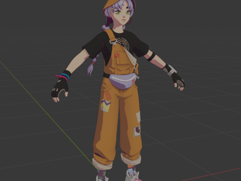 Mae - Fortnite 3D 모델