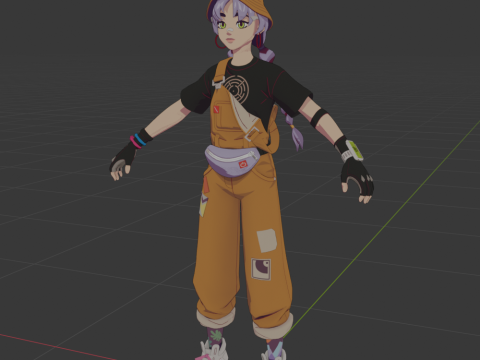 Mae - Fortnite 3D 모델