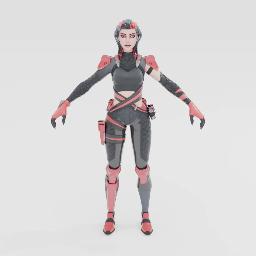 Scarlet Serpent - Fortnite 3D Model .c4d .max .obj .3ds .fbx .stl .blend