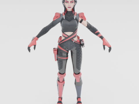 Scarlet Serpent - Fortnite 3D Model