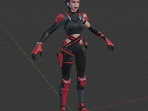 Scarlet Serpent - Fortnite 3D Model