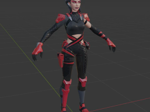 Scarlet Serpent - Fortnite 3D Model