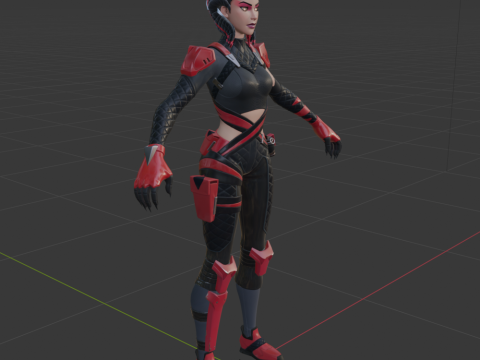 Scarlet Serpent - Fortnite 3D Model