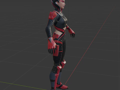 Scarlet Serpent - Fortnite 3D Model