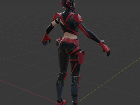 Scarlet Serpent - Fortnite 3D Model
