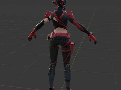 Scarlet Serpent - Fortnite 3D Model