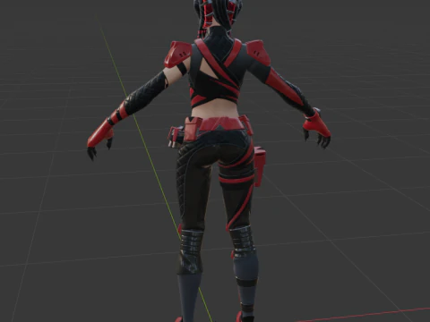 Scarlet Serpent - Fortnite 3D Model