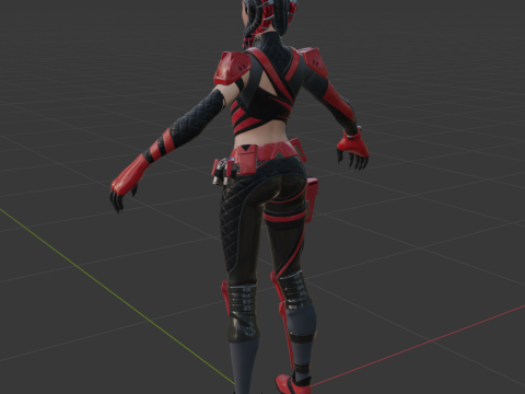 Scarlet Serpent - Fortnite 3D Model
