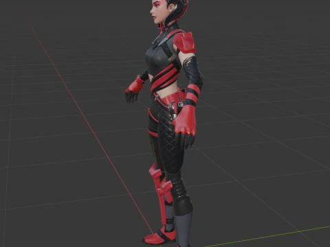 Scarlet Serpent - Fortnite 3D Model