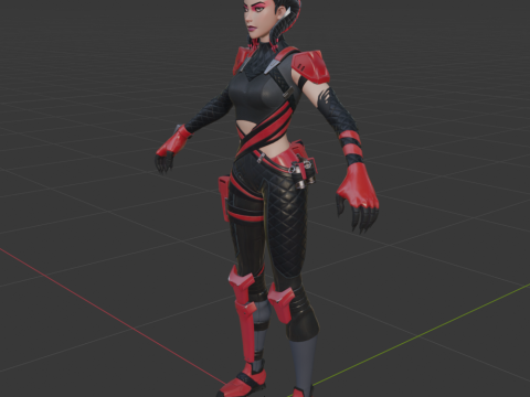 Scarlet Serpent - Fortnite 3D Model