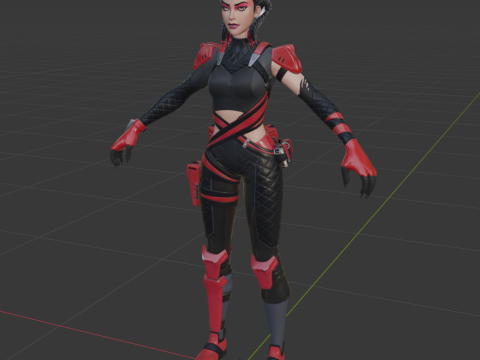 Scarlet Serpent - Fortnite 3D Model
