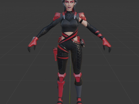 Scarlet Serpent - Fortnite 3D Model