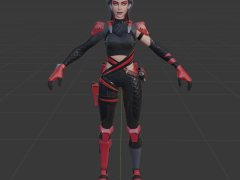 Scarlet Serpent - Fortnite 3D Model