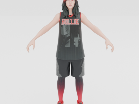 Red Roots Billie - Fortnite 3D Model