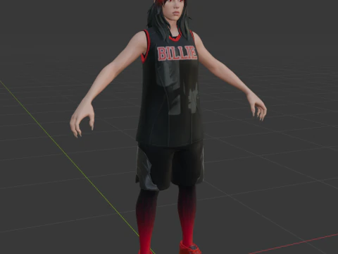 Red Roots Billie - Fortnite 3D Model