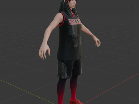 Red Roots Billie - Fortnite 3D Model