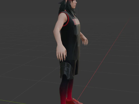 Red Roots Billie - Fortnite 3D Model