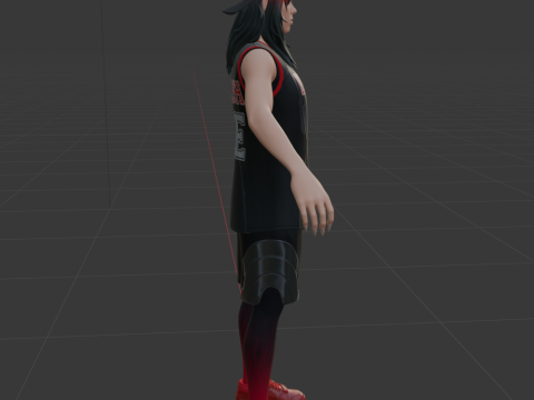 Red Roots Billie - Fortnite 3D Modell