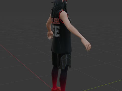Red Roots Billie - Fortnite 3D Modell