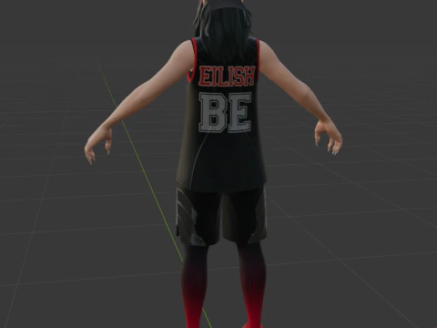 Red Roots Billie - Fortnite 3D Model