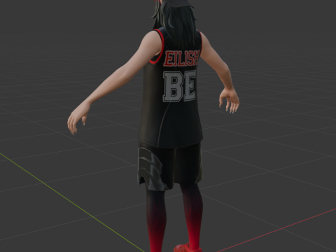 Red Roots Billie - Fortnite 3D Modell