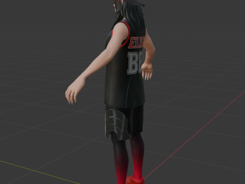 Red Roots Billie - Fortnite 3D Modell