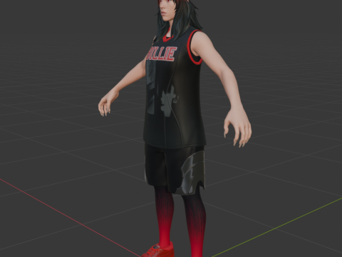 Red Roots Billie - Fortnite 3D Modell