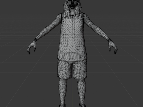 Red Roots Billie - Fortnite 3D Modell