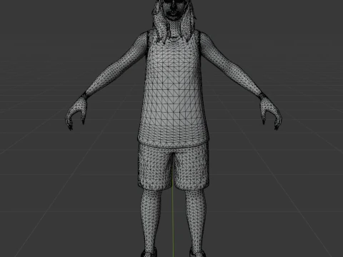 Red Roots Billie - Fortnite 3D Model