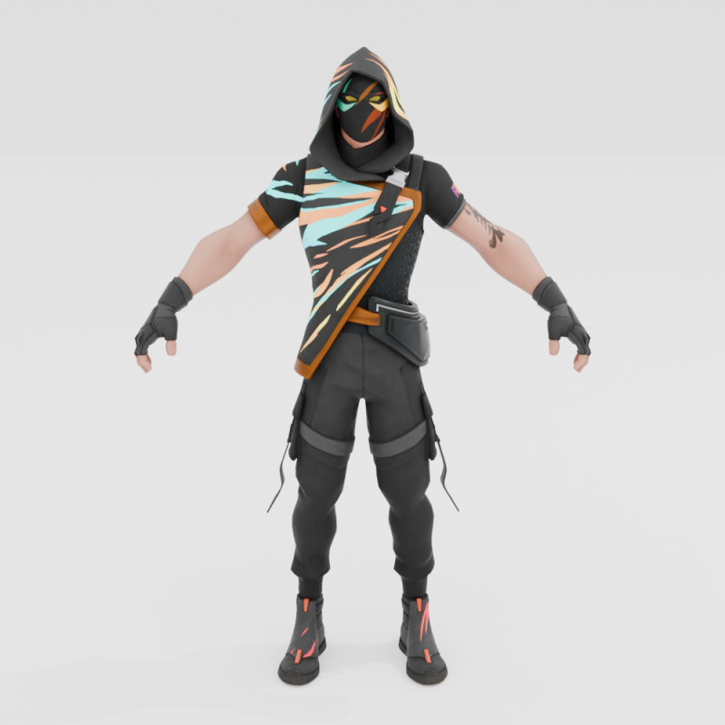 FNCS Champion Seeker - Fortnite 3D 模型 .c4d .max .obj .3ds .fbx .stl .blend