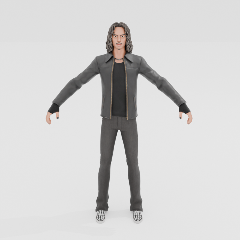 Kirk Hammett - Fortnite 3D 模型 .c4d .max .obj .3ds .fbx .stl .blend 