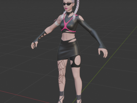 Sabina - Fortnite 3D 模型