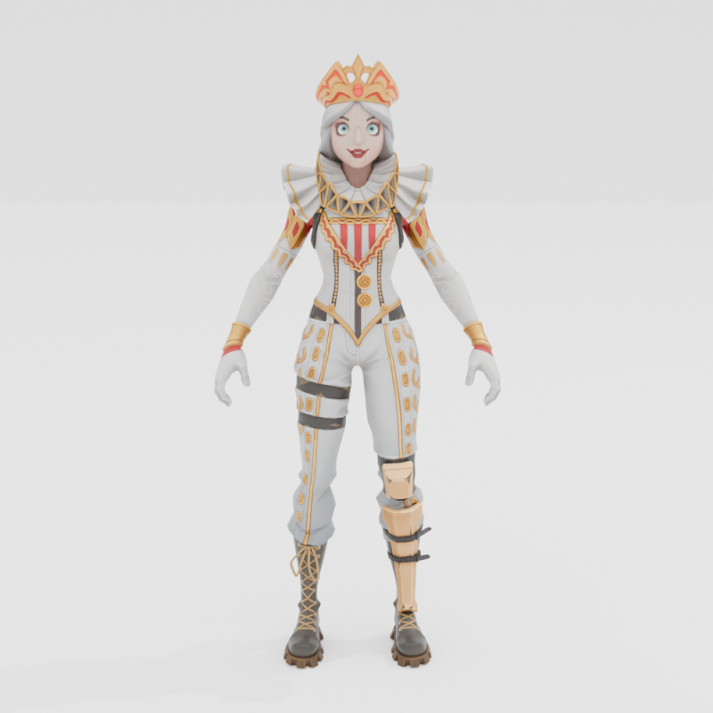 Crackabella - Fortnite 3D Model .c4d .max .obj .3ds .fbx .stl .blend