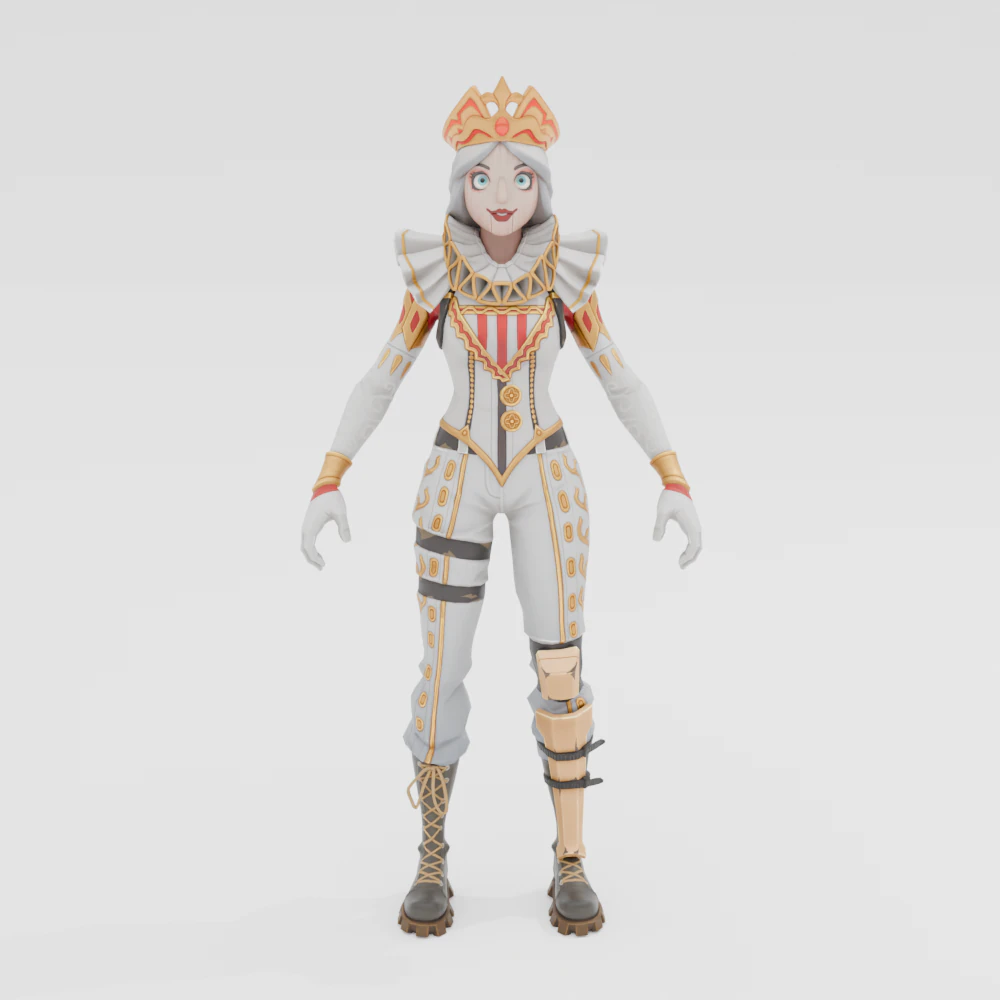 Crackabella - Fortnite 3D Model .c4d .max .obj .3ds .fbx .stl .blend