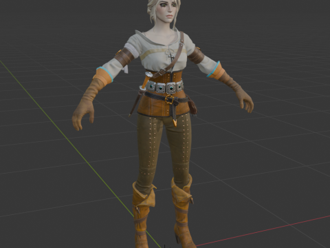 Ciri - Fortnite Modello 3D