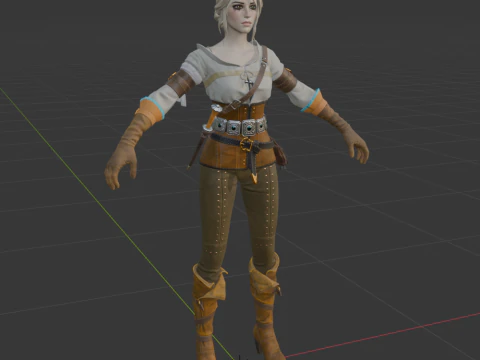 Ciri - Fortnite 3D Model