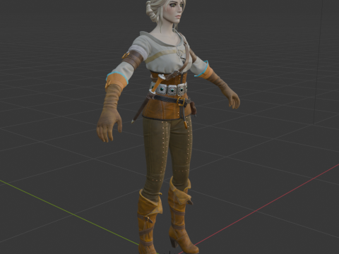 Ciri - Fortnite Modello 3D