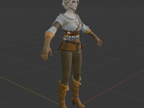 Ciri - Fortnite 3D Model