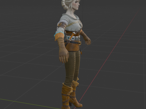 Ciri - Fortnite Modello 3D