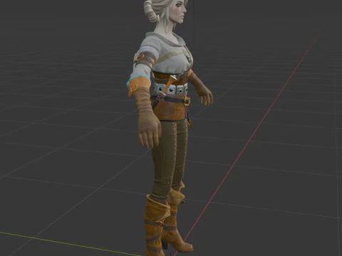 Ciri - Fortnite 3D Model