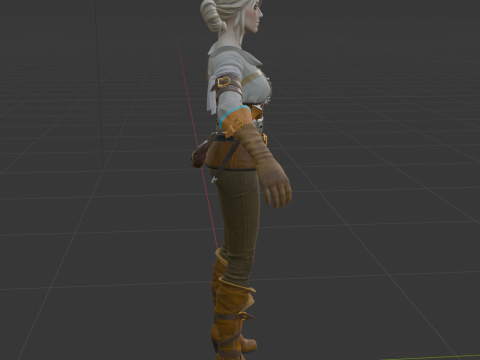 Ciri - Fortnite Modello 3D