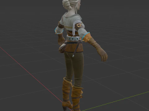 Ciri - Fortnite 3D Model