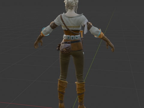 Ciri - Fortnite Modello 3D