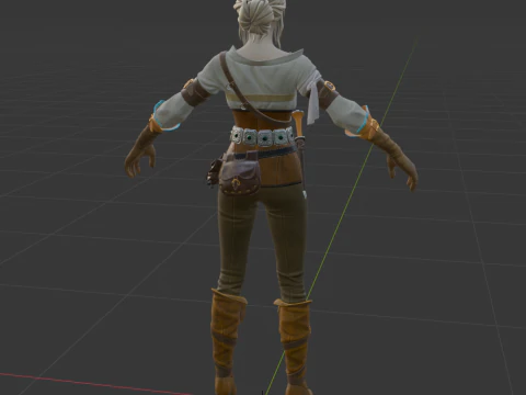 Ciri - Fortnite 3D Model