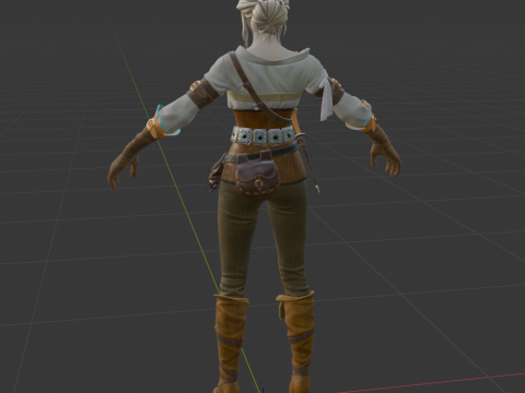 Ciri - Fortnite Modello 3D